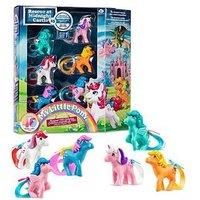 My Little Pony 40th Anniversary Figures Collector Pack, Basic Fun, 35338, 6 Classic Pony Characters in Original Retro Designs, Toy Gift Set, Retro Horse Toys for Girls and Boys, Ages 4 Years +