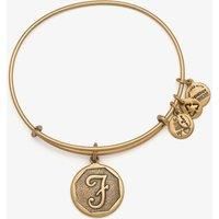 Alex and Ani Initial Expandable Wire Bangle Bracelet, 2.5" X