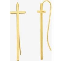 ALEX AND ANI Gold Plated Cross Drop Earrings PC17ECRS01G