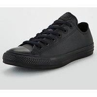 Converse All Stars All Black Leather Ox 135253C (New)