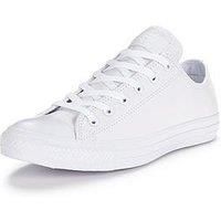 Converse Taylor Chuck Retro Leather Plimsolls Classic Sneakers Trainers White