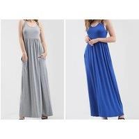 Jersey Maxi Dress- 12 Colours - Black