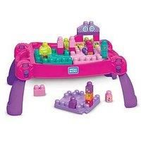 Mega Bloks Pink Build and Learn Table - 30 Pieces