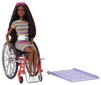 Barbie Doll and Wheelchair Accessory - Dark Hair