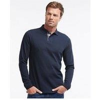 Barbour Essential Long Sleeve Sports Polo Shirt - Navy