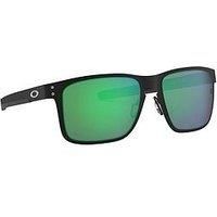 Oakley Man OO4123 Holbrook Metal  Frame color: Black, Lens color: Silver, Size 5518/132