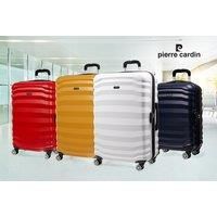 3-Piece Pierre Cardin Hard Shell Luggage Set - 4 Colours - White