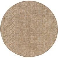 Livabliss Ontur Indoor Outdoor Rug - Large Boho Rugs for Living Room 130x180 cm Dining, Kitchen Carpet, Patterned Neutral and Coloured Rugs, Waterproof, Stain Durable - Brown and Beige