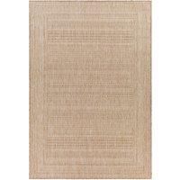 Livabliss Beji Indoor Outdoor Rug - Large Boho Rugs for Living Room 130x180 cm Dining, Kitchen Carpet, Patterned Neutral and Coloured Rugs, Waterproof, Stain Durable - Beige