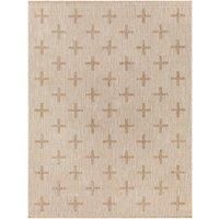 Livabliss Sannat Indoor Outdoor Rug - Large Boho Rugs for Living Room 200x275 cm Dining, Kitchen Carpet, Patterned Neutral and Coloured Rugs, Waterproof, Stain Durable - Tan, Cream, Beige