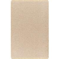 Surya B.V. Becki Owens x Surya Solid and Border Grey Jute Area Rug Light Brown/Grey Rectangle 160 x 213cm