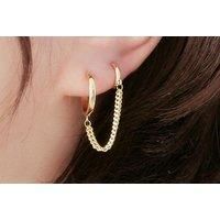 Double Piercing Tassel Hoop Earrings - Gold Or Silver!