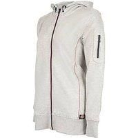 Dickies - Sweatshirt for Women, Performance Hooded Sweatshirt, Full Front Zip Opening, Heather Grey, L