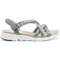 Hotter Sandals Leather Standard Seek - Moss-Le