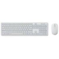 Microsoft Wireless Bluetooth French Keyboard & Mouse Set White - QHG-00035