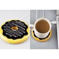 Usb Powered Biscuit Cup Warmer Mat In 2 Colours - Blue