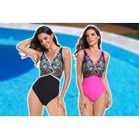 Retro Swimsuit & Kimono - 5 Sizes & 3 Options - Black