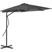 Outdoor Parasol with Steel Pole 300 cm Anthracite