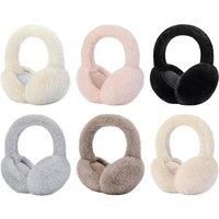 Women'S Foldable Fluffy Winter Ear Muffs - 6 Colours