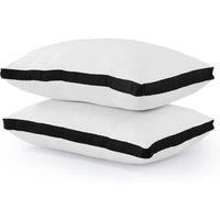 Hollowfibre Stylish Box Pillow - 3 Options! - Black