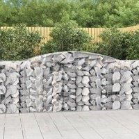 Arched Gabion Baskets 10 pcs 400x50x100/120 cm Galvanised Iron