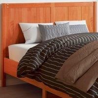 Headboard Wax Brown 135 cm Solid Wood Pine