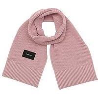 Coach Woven Patch Knit Scarf - Pink