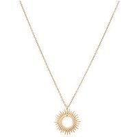 Allsaints Sunburst Pendant Necklace