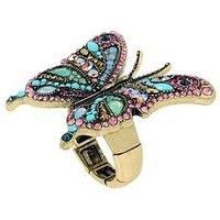 Betsey Johnson Boho Butterfly Cocktail Stretch Ring