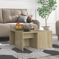 Coffee Tables 4 pcs Sonoma Oak 33x33x33 cm Engineered Wood