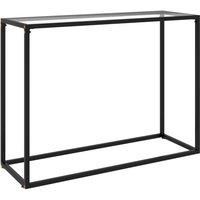 Console Table Transparent 100x35x75 cm Tempered Glass