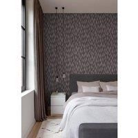 Noordwand Topchic Wallpaper Flames and Drops Metallic Grey