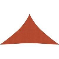 Sunshade Sail 160 g/m Terracotta 3.5x3.5x4.9 m HDPE