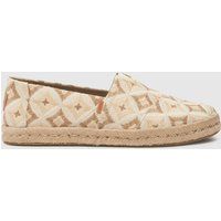 TOMS alpargata rope 2.0 woven flat shoes in natural