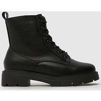 Schuh Wide Fit Andria Lace Up Boot - Black