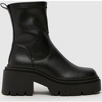 Schuh Aleah Chunky Sock Boot - Black