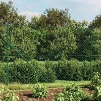 Chain Link Fence with Flange Green 2x25 m