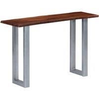 Console Table 115x35x76 cm Solid Aacia Wood and Iron