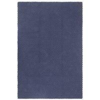 Rug Rectangular Navy Blue 160x230 cm Cotton