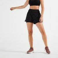 Second Life - Women's 2-in-1 Fitness Cardio Shorts - Black - Good