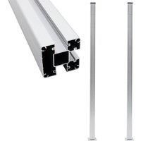 Fence Posts 2 pcs Aluminium 185 cm