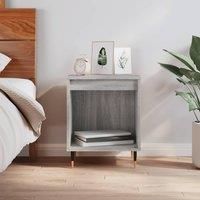 Bedside Cabinet Grey Sonoma 40x35x50 cm Engineered Wood