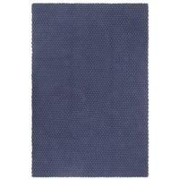 Rug Rectangular Navy Blue 120x180 cm Cotton