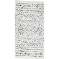 Rug Beige and Blue 120x180 cm Cotton