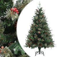 Christmas Tree with Pine Cones Green 120 cm PVC&PE