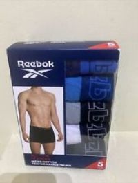 Men’s Reebok Sports Cotton Performance Trunk Pack Of 5 Size XL Extra Large Finch