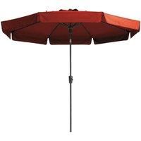 Madison Parasol Flores Luxe 300 cm Round Brick Red