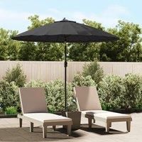 Outdoor Parasol with Aluminium Pole 270 cm Black