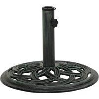 Umbrella Base Green 44x44x31 cm Cast Iron