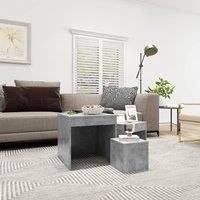 Nesting Tables 3 pcs Concrete Grey Engineered Wood